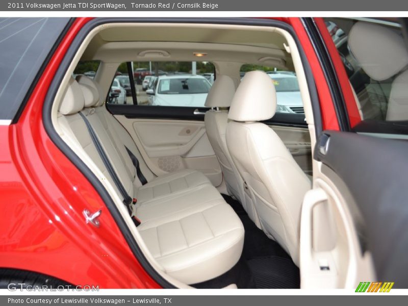Tornado Red / Cornsilk Beige 2011 Volkswagen Jetta TDI SportWagen