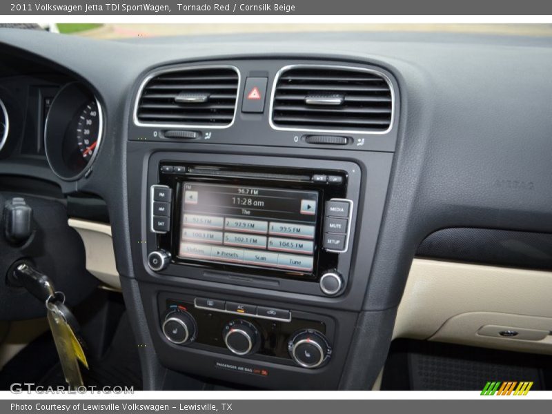 Tornado Red / Cornsilk Beige 2011 Volkswagen Jetta TDI SportWagen