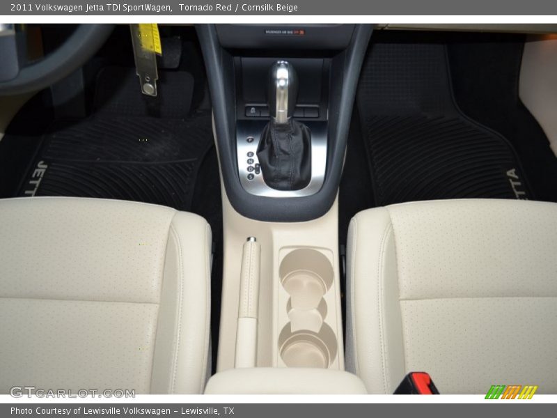 Tornado Red / Cornsilk Beige 2011 Volkswagen Jetta TDI SportWagen