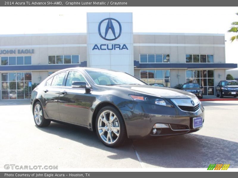 Graphite Luster Metallic / Graystone 2014 Acura TL Advance SH-AWD