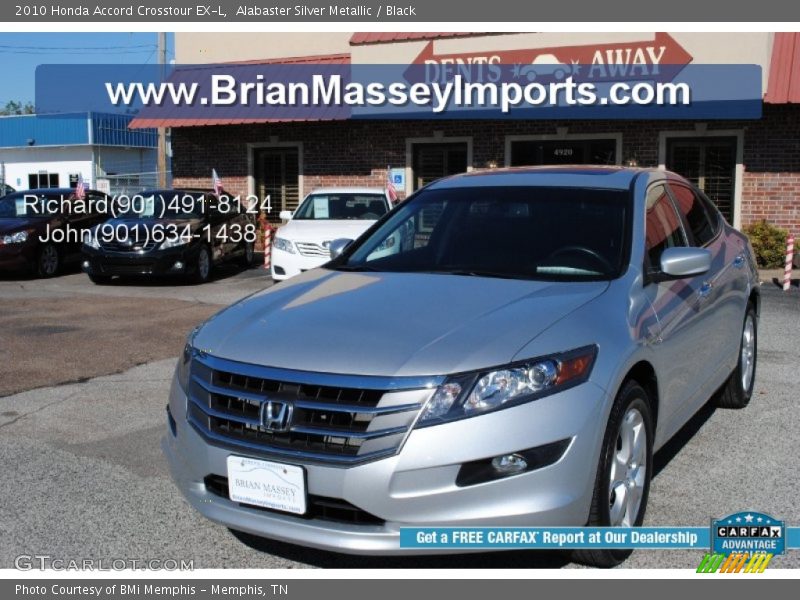 Alabaster Silver Metallic / Black 2010 Honda Accord Crosstour EX-L