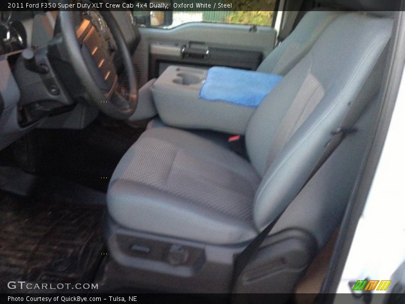 Oxford White / Steel 2011 Ford F350 Super Duty XLT Crew Cab 4x4 Dually