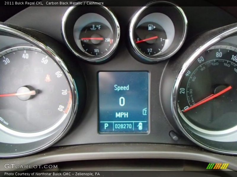 Carbon Black Metallic / Cashmere 2011 Buick Regal CXL