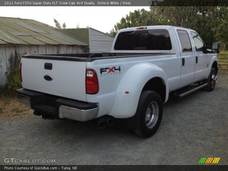 Oxford White / Steel 2011 Ford F350 Super Duty XLT Crew Cab 4x4 Dually
