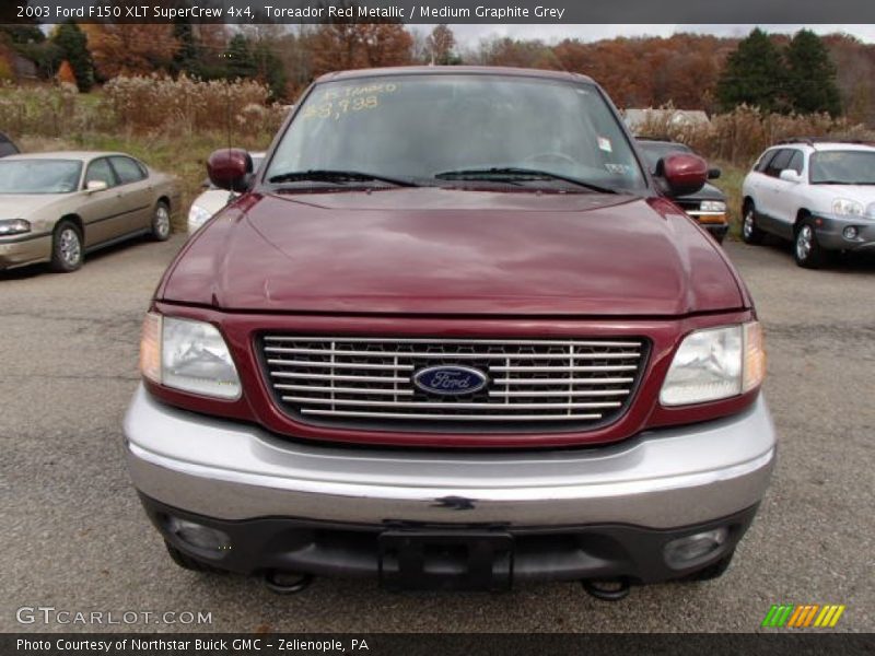 Toreador Red Metallic / Medium Graphite Grey 2003 Ford F150 XLT SuperCrew 4x4
