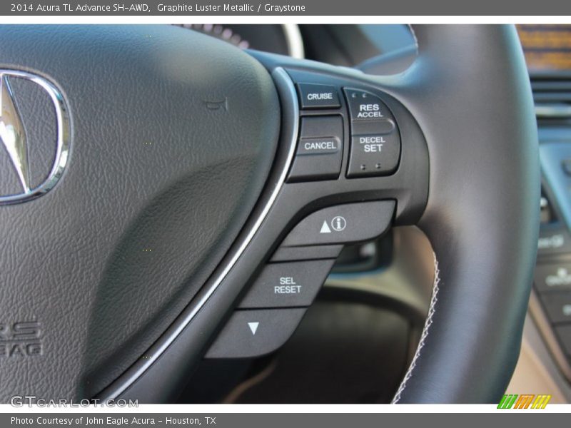 Graphite Luster Metallic / Graystone 2014 Acura TL Advance SH-AWD