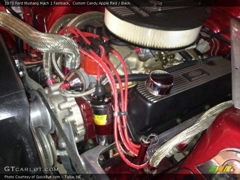 Custom Candy Apple Red / Black 1973 Ford Mustang Mach 1 Fastback