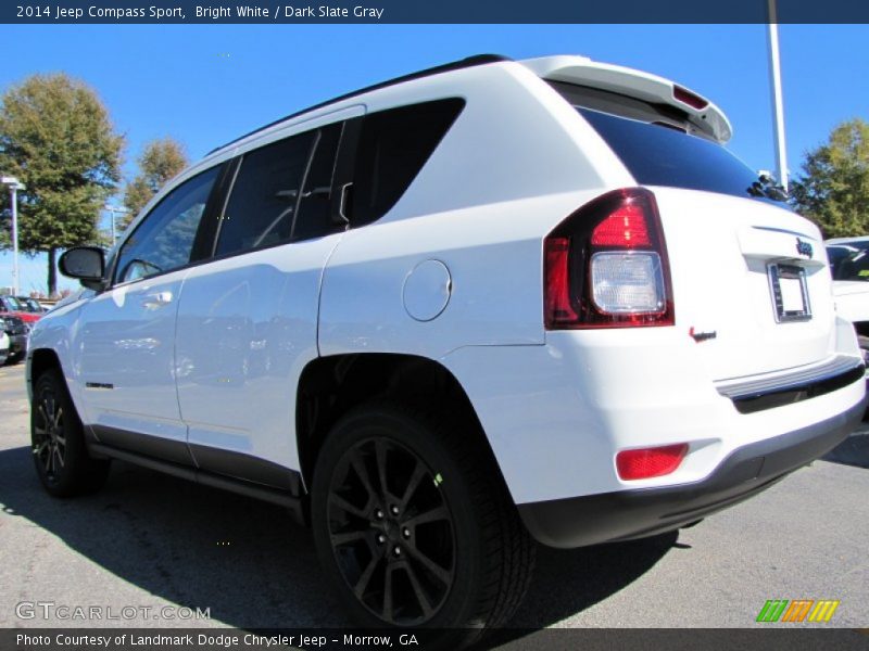 Bright White / Dark Slate Gray 2014 Jeep Compass Sport