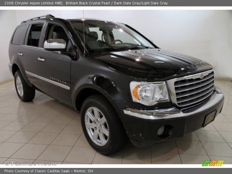 Brilliant Black Crystal Pearl / Dark Slate Gray/Light Slate Gray 2008 Chrysler Aspen Limited 4WD