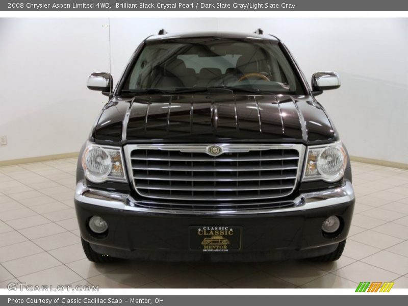 Brilliant Black Crystal Pearl / Dark Slate Gray/Light Slate Gray 2008 Chrysler Aspen Limited 4WD