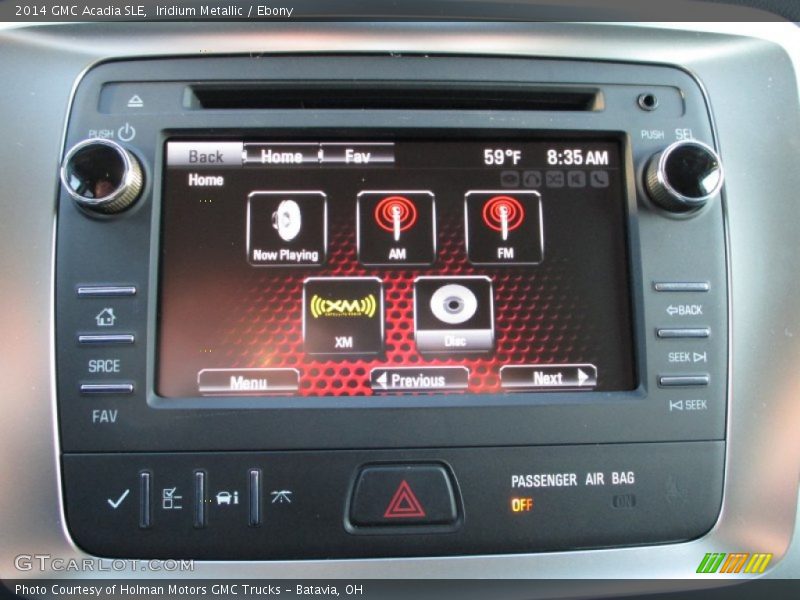 Iridium Metallic / Ebony 2014 GMC Acadia SLE