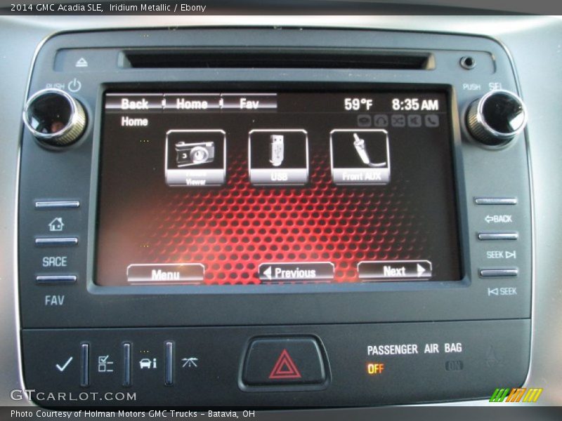 Iridium Metallic / Ebony 2014 GMC Acadia SLE