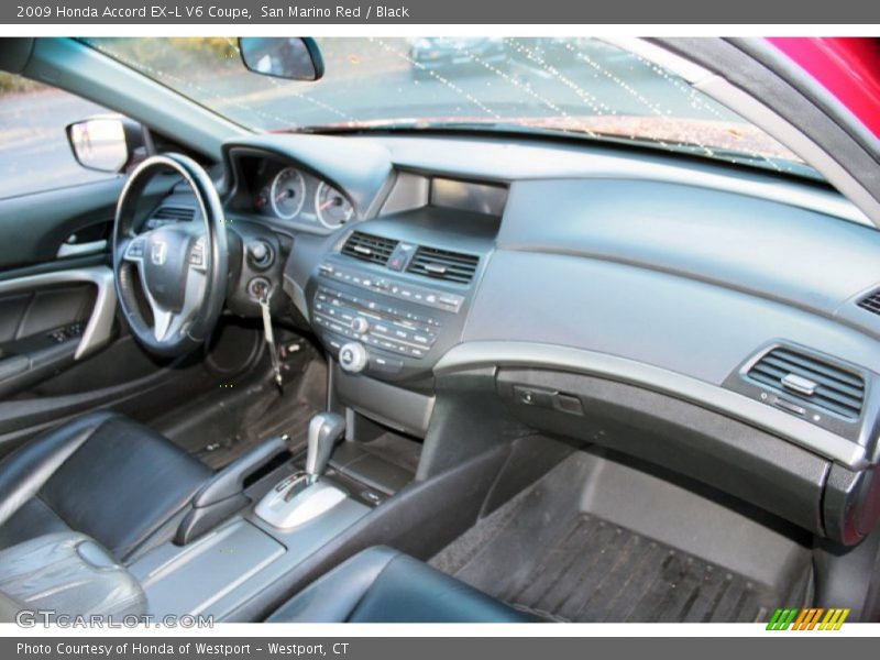 San Marino Red / Black 2009 Honda Accord EX-L V6 Coupe