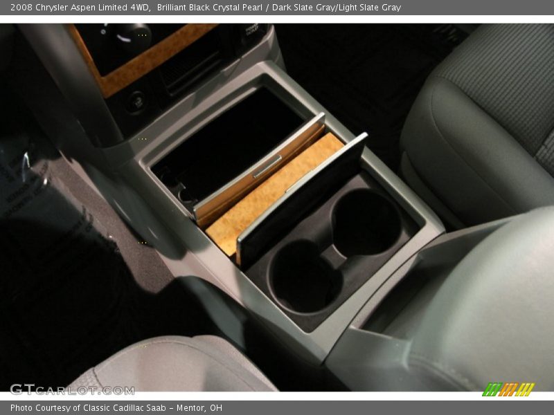 Brilliant Black Crystal Pearl / Dark Slate Gray/Light Slate Gray 2008 Chrysler Aspen Limited 4WD