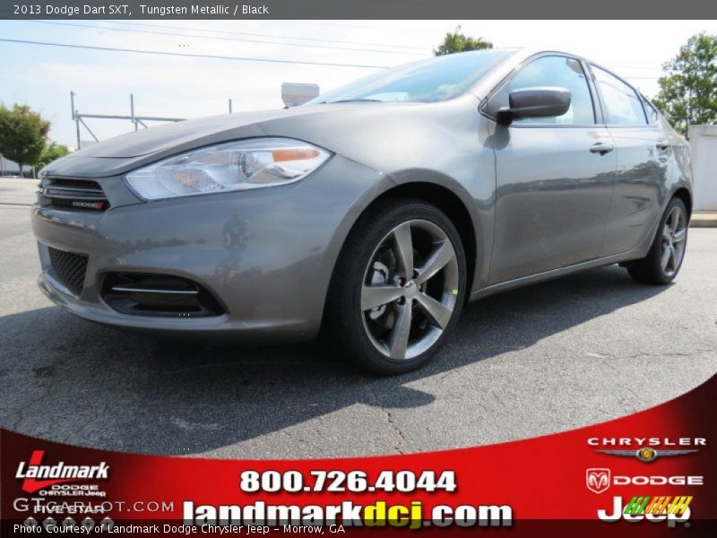 Tungsten Metallic / Black 2013 Dodge Dart SXT