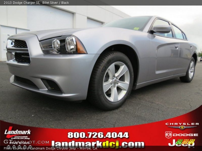 Billet Silver / Black 2013 Dodge Charger SE