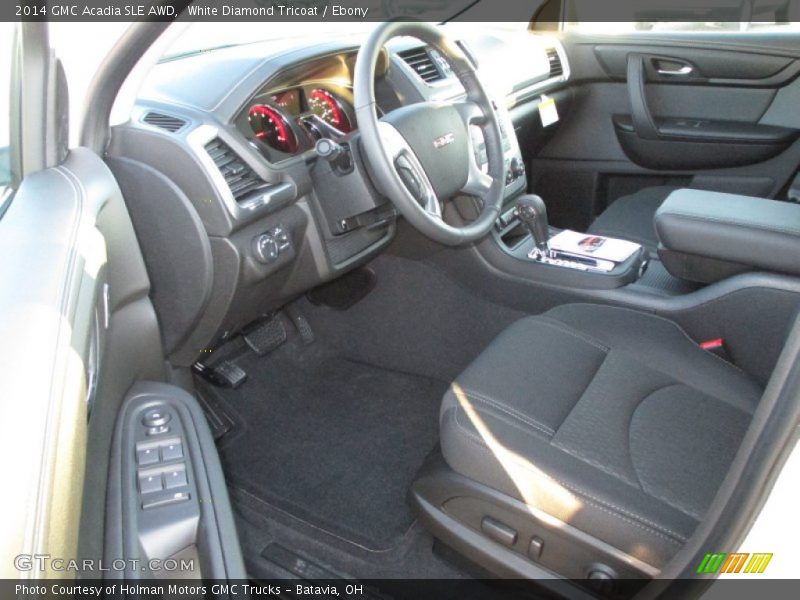 White Diamond Tricoat / Ebony 2014 GMC Acadia SLE AWD
