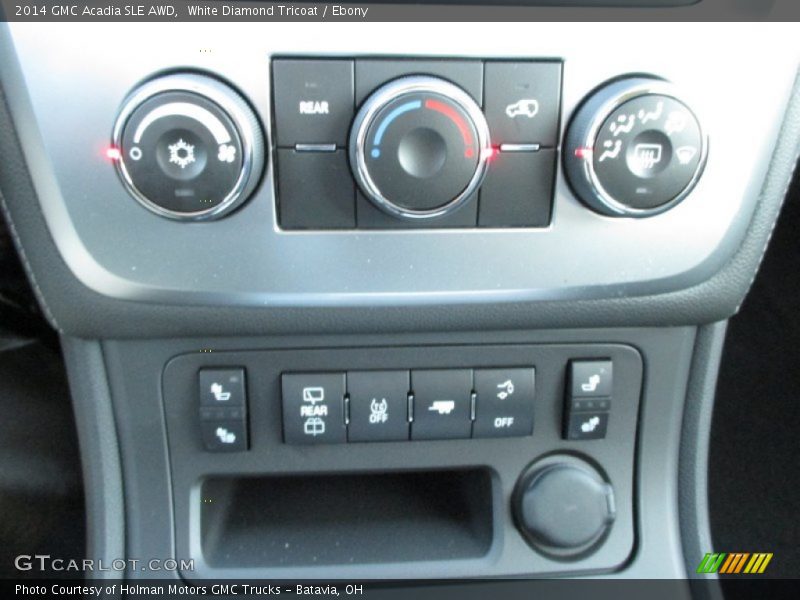 White Diamond Tricoat / Ebony 2014 GMC Acadia SLE AWD