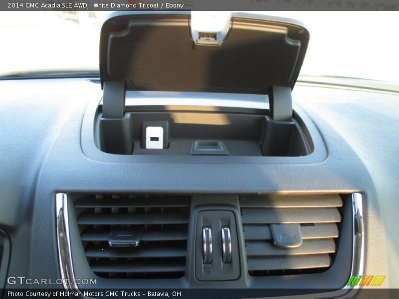 White Diamond Tricoat / Ebony 2014 GMC Acadia SLE AWD