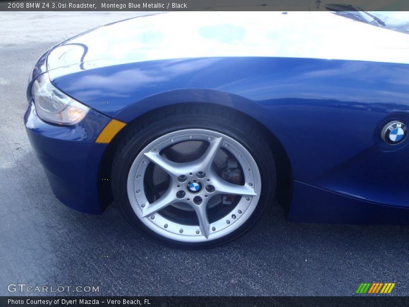 Montego Blue Metallic / Black 2008 BMW Z4 3.0si Roadster