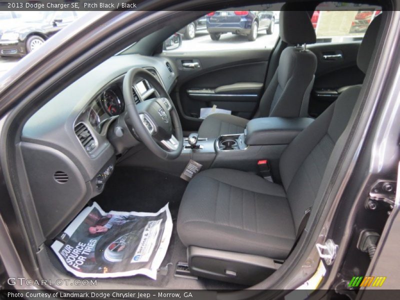 Pitch Black / Black 2013 Dodge Charger SE
