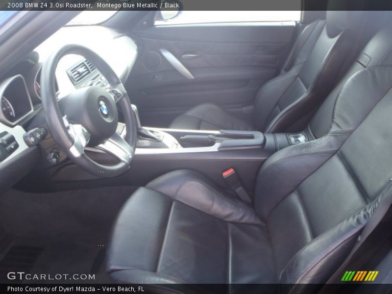 Montego Blue Metallic / Black 2008 BMW Z4 3.0si Roadster