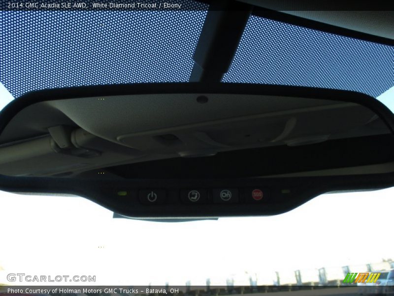 White Diamond Tricoat / Ebony 2014 GMC Acadia SLE AWD