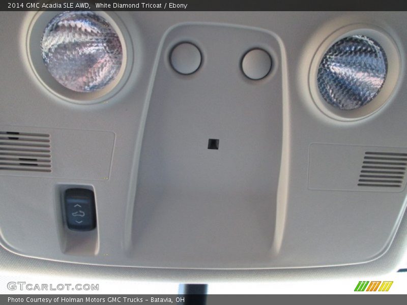 White Diamond Tricoat / Ebony 2014 GMC Acadia SLE AWD