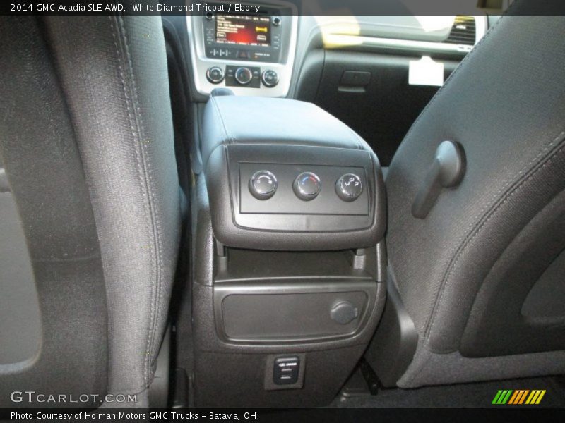 White Diamond Tricoat / Ebony 2014 GMC Acadia SLE AWD