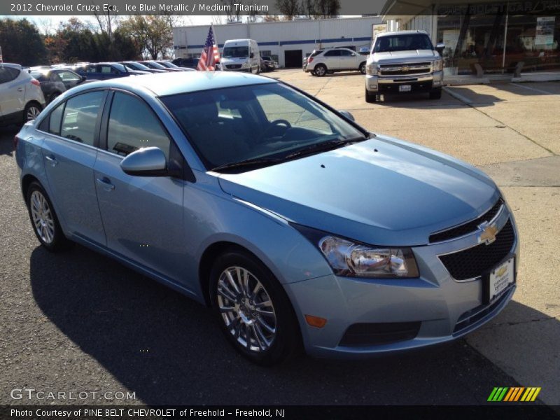 Ice Blue Metallic / Medium Titanium 2012 Chevrolet Cruze Eco