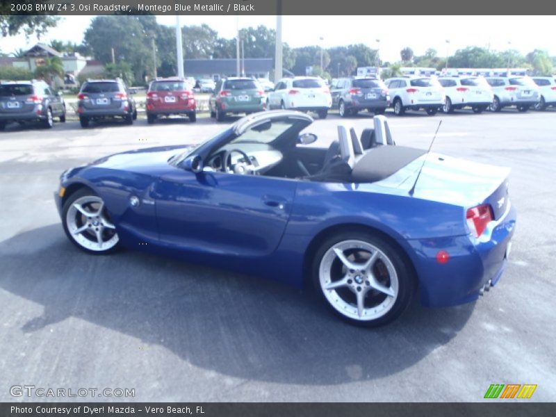 Montego Blue Metallic / Black 2008 BMW Z4 3.0si Roadster