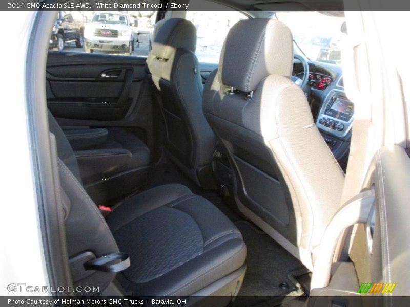 White Diamond Tricoat / Ebony 2014 GMC Acadia SLE AWD