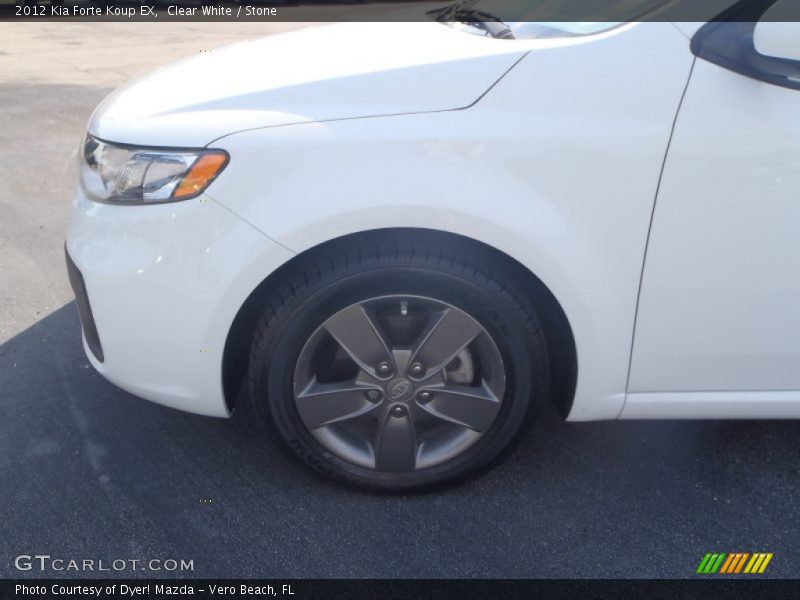 Clear White / Stone 2012 Kia Forte Koup EX