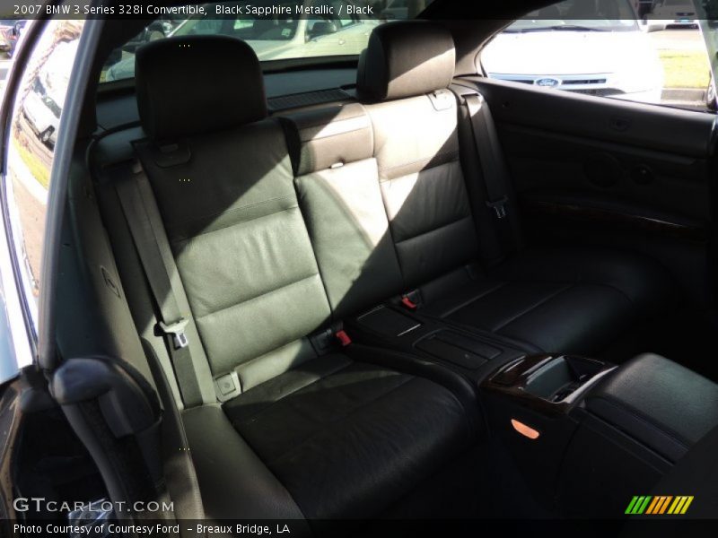 Black Sapphire Metallic / Black 2007 BMW 3 Series 328i Convertible