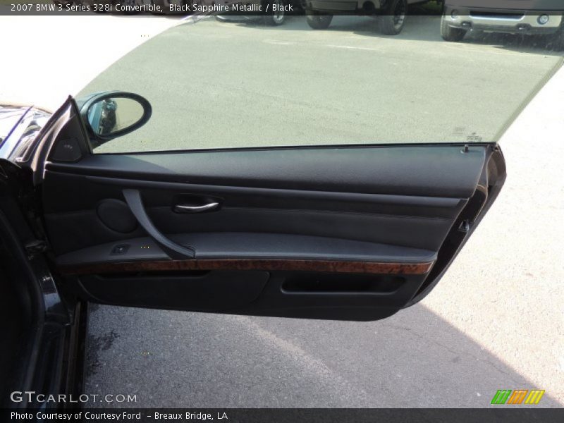 Black Sapphire Metallic / Black 2007 BMW 3 Series 328i Convertible