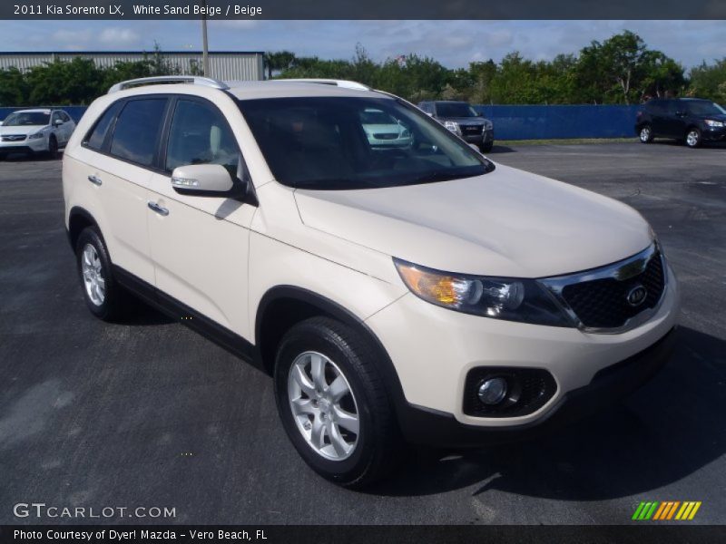 White Sand Beige / Beige 2011 Kia Sorento LX