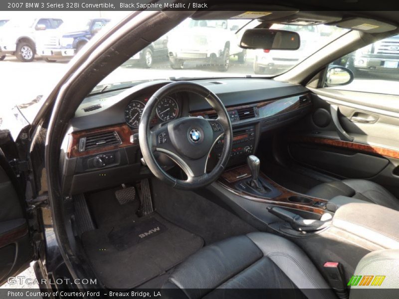 Black Sapphire Metallic / Black 2007 BMW 3 Series 328i Convertible