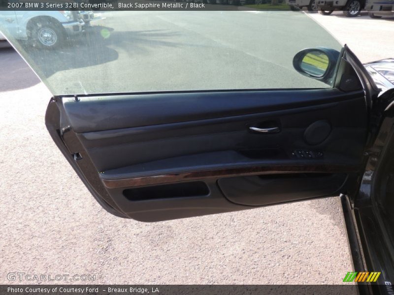Black Sapphire Metallic / Black 2007 BMW 3 Series 328i Convertible