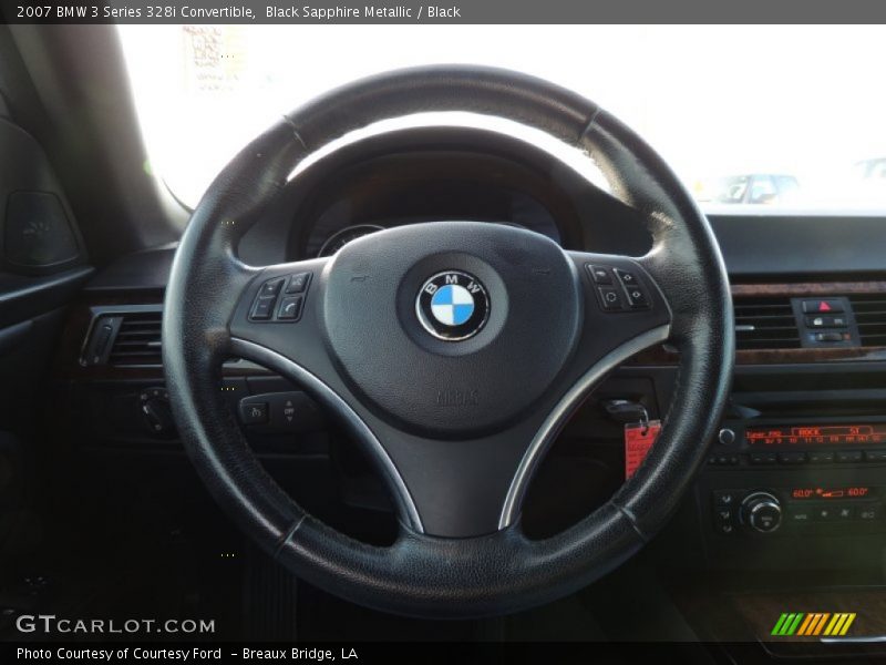 Black Sapphire Metallic / Black 2007 BMW 3 Series 328i Convertible