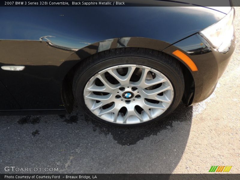 Black Sapphire Metallic / Black 2007 BMW 3 Series 328i Convertible
