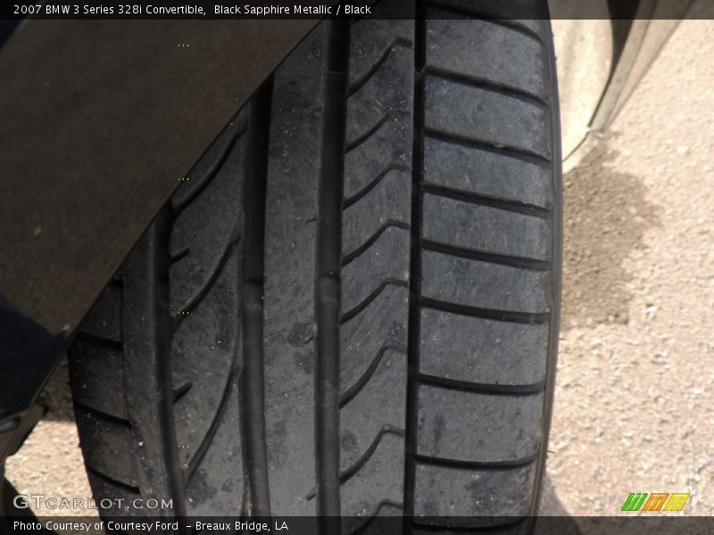 Black Sapphire Metallic / Black 2007 BMW 3 Series 328i Convertible