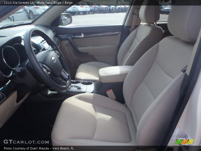 White Sand Beige / Beige 2011 Kia Sorento LX