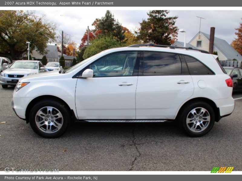 Aspen White Pearl / Parchment 2007 Acura MDX Technology