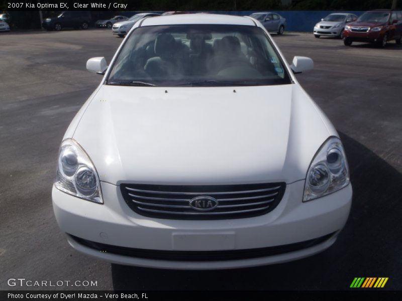 Clear White / Gray 2007 Kia Optima EX