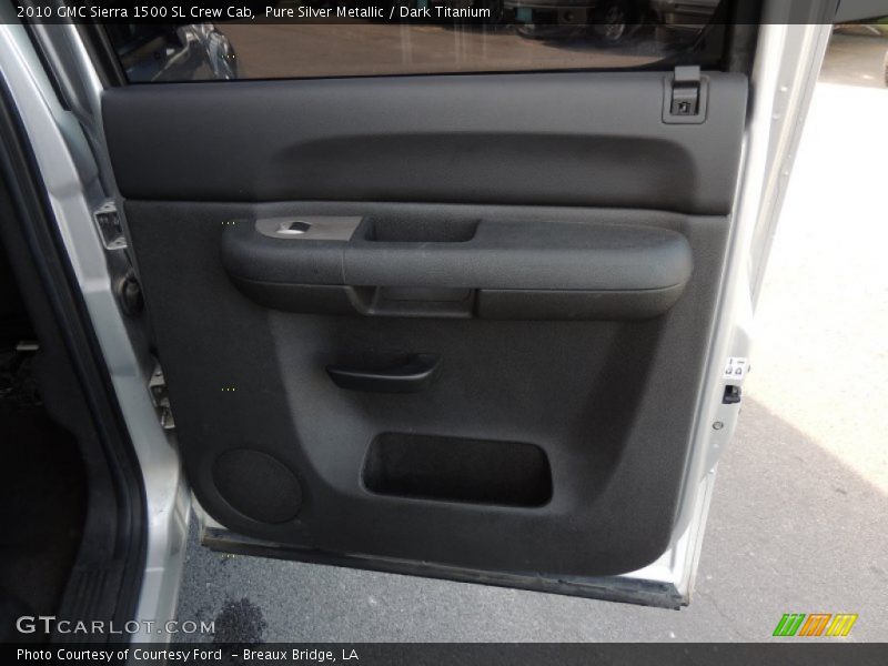 Pure Silver Metallic / Dark Titanium 2010 GMC Sierra 1500 SL Crew Cab