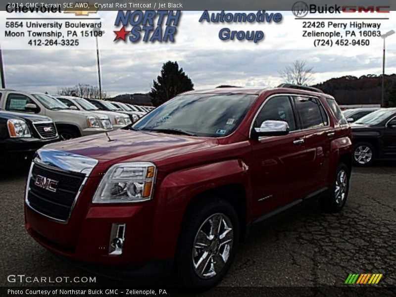 Crystal Red Tintcoat / Jet Black 2014 GMC Terrain SLE AWD
