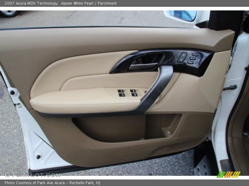 Aspen White Pearl / Parchment 2007 Acura MDX Technology