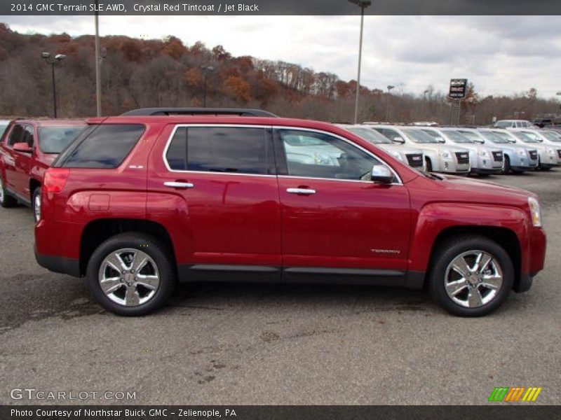 Crystal Red Tintcoat / Jet Black 2014 GMC Terrain SLE AWD