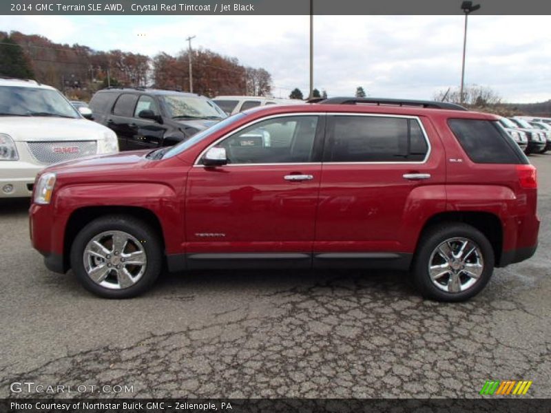 Crystal Red Tintcoat / Jet Black 2014 GMC Terrain SLE AWD