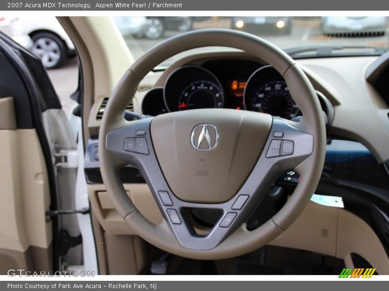 Aspen White Pearl / Parchment 2007 Acura MDX Technology